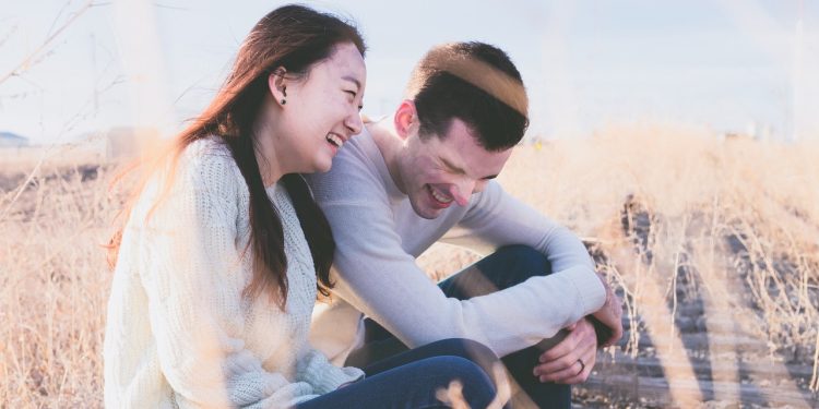 couple, happy, laughing