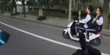 Motorbestuurder krijgt karma als hij andere uitdaagt in het verkeer