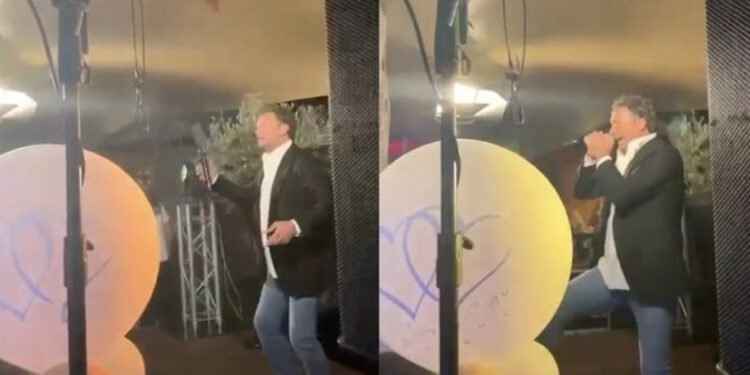 Tino Martin ging wel heel lekker tijdens zijn optreden