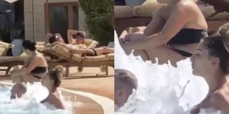 We hebben nooit iemand eerder zo zien genieten van een jacuzzi